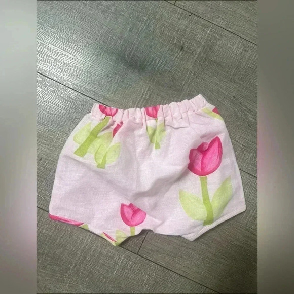 La Petite Ourse Miniman Floral Linen Set New w/Tag Size 6 months - Picture 5 of 5